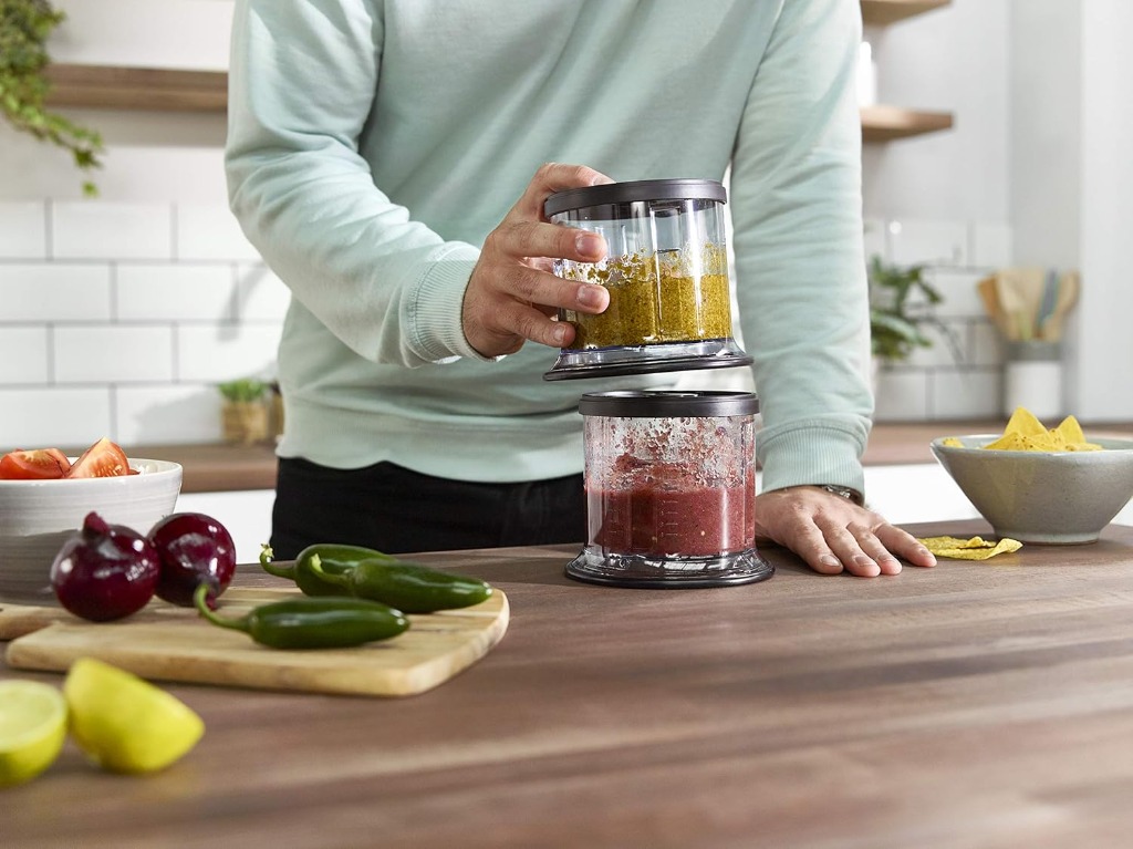 Ninja chopper containers with lids for easy storage in the fridge